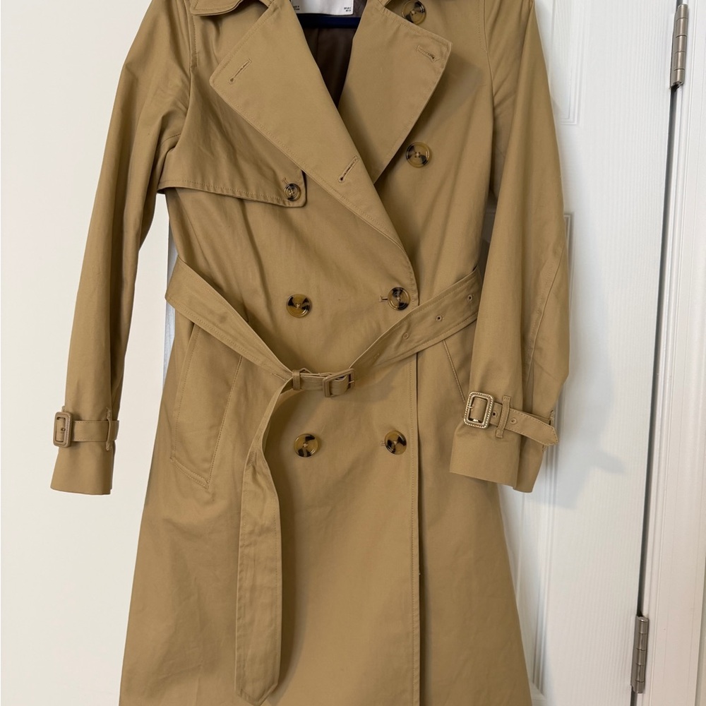 MANGO Classic Tan Trench Coat